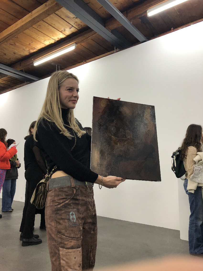 fabienne audeoud contemporary art brown paintings Fribourg fri-art